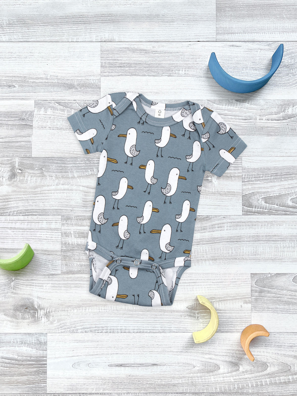 Боди Mjölk Чайки, с коротким рукавом