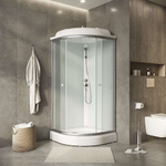 Душевая кабина Niagara Light L90/17 90х90 стекло прозрачное/профиль матовый хром
