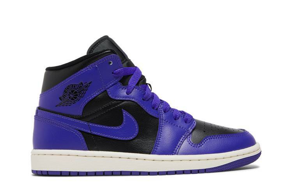 Кроссовки Jordan Air Jordan 1 Mid "Purple Black" (Женская размерная сетка)