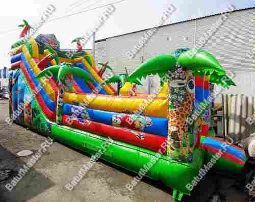 Коммерческий надувной батут "Мир сафари 2", 8*4*5 м