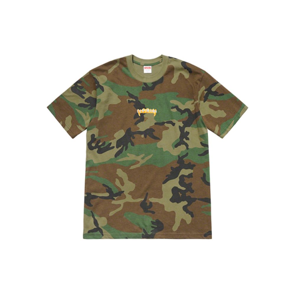 Supreme SS19 Fronts Tee Woodland Camo T