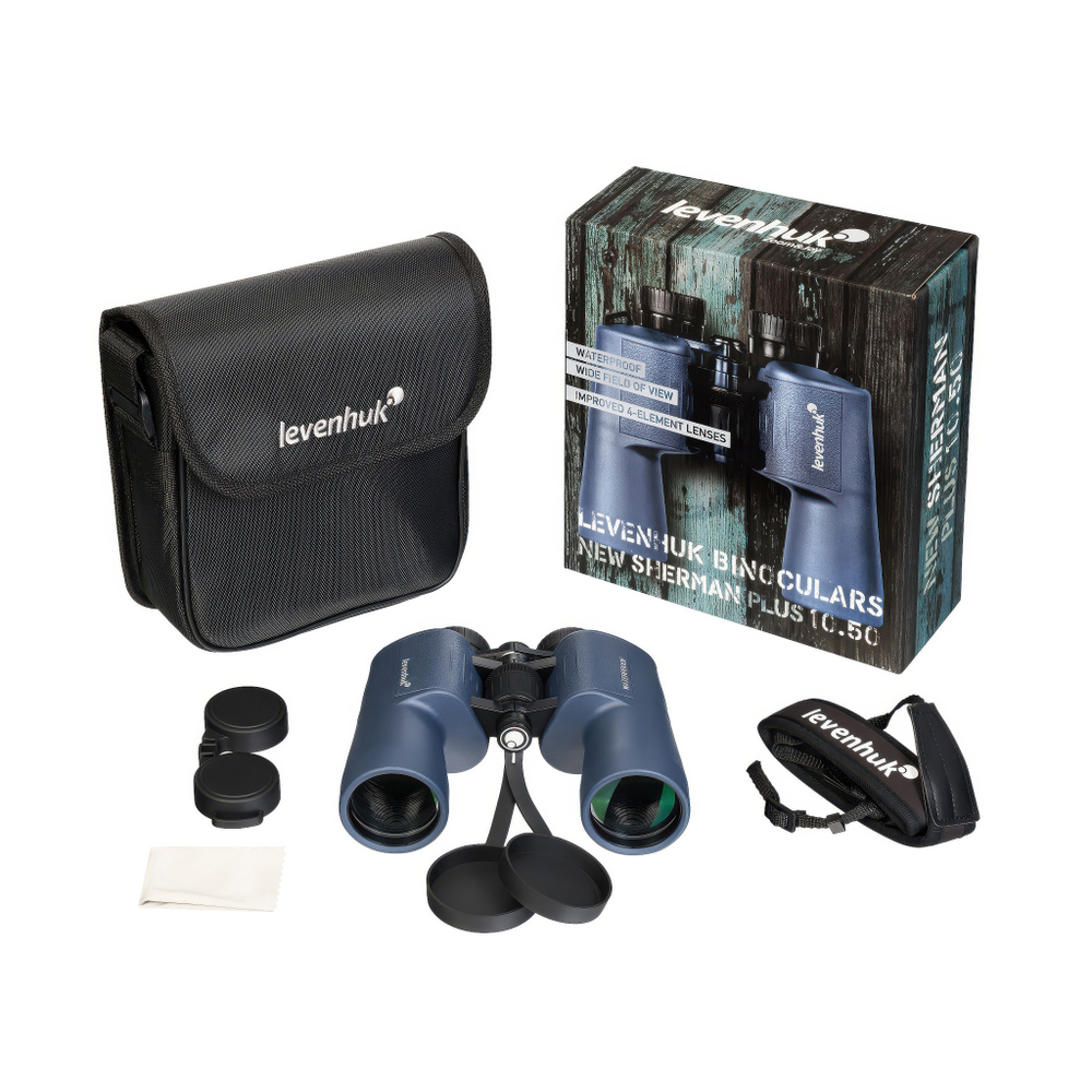 Бинокль Levenhuk New Sherman PLUS 10x50