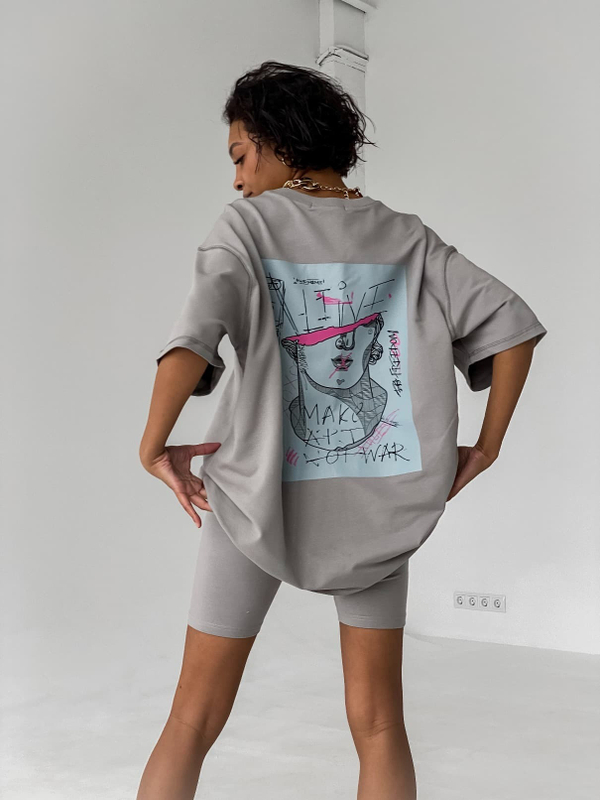 Футболка GROOVE / цемент