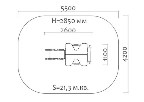 Игровой комплекс 070271.21 для детей 2-4 года для уличной площадки