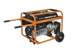 Генератор бензиновый CARVER PPG-8000E (6.5 кВт, бак 25 л, эл. старт + АКБ, колеса) / бензогенератор / резервное питание