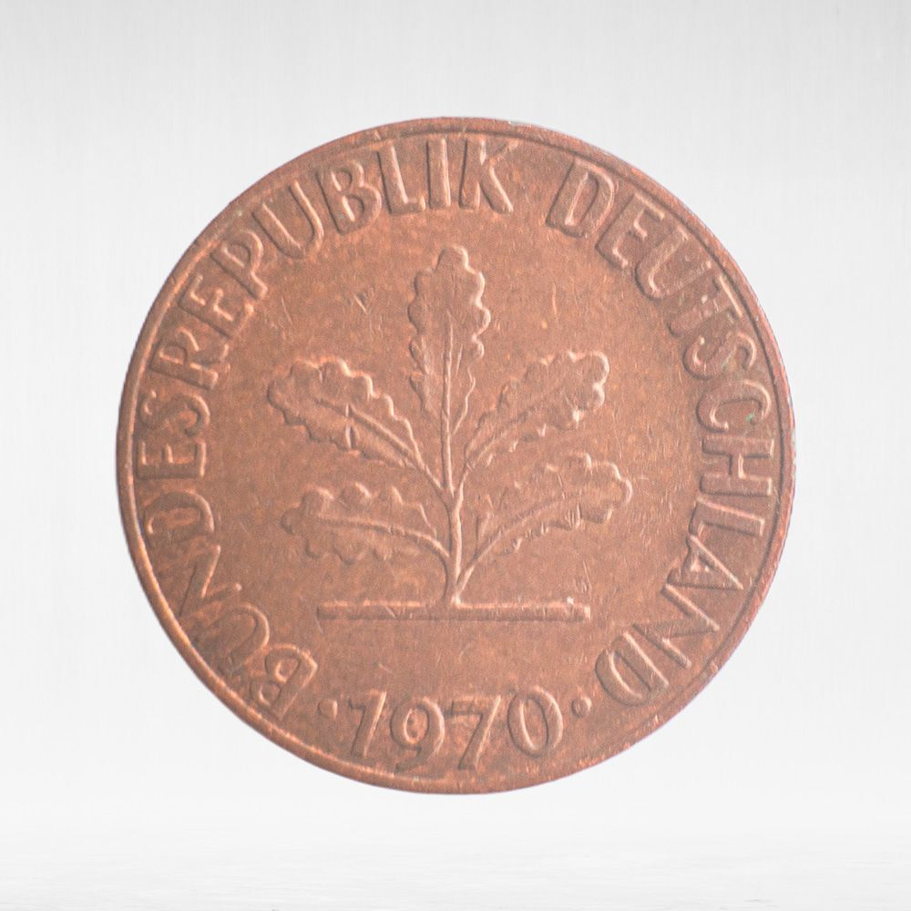 Germany, 1 Pfennig, 1970, (Hamburg Mint - "J"), VF