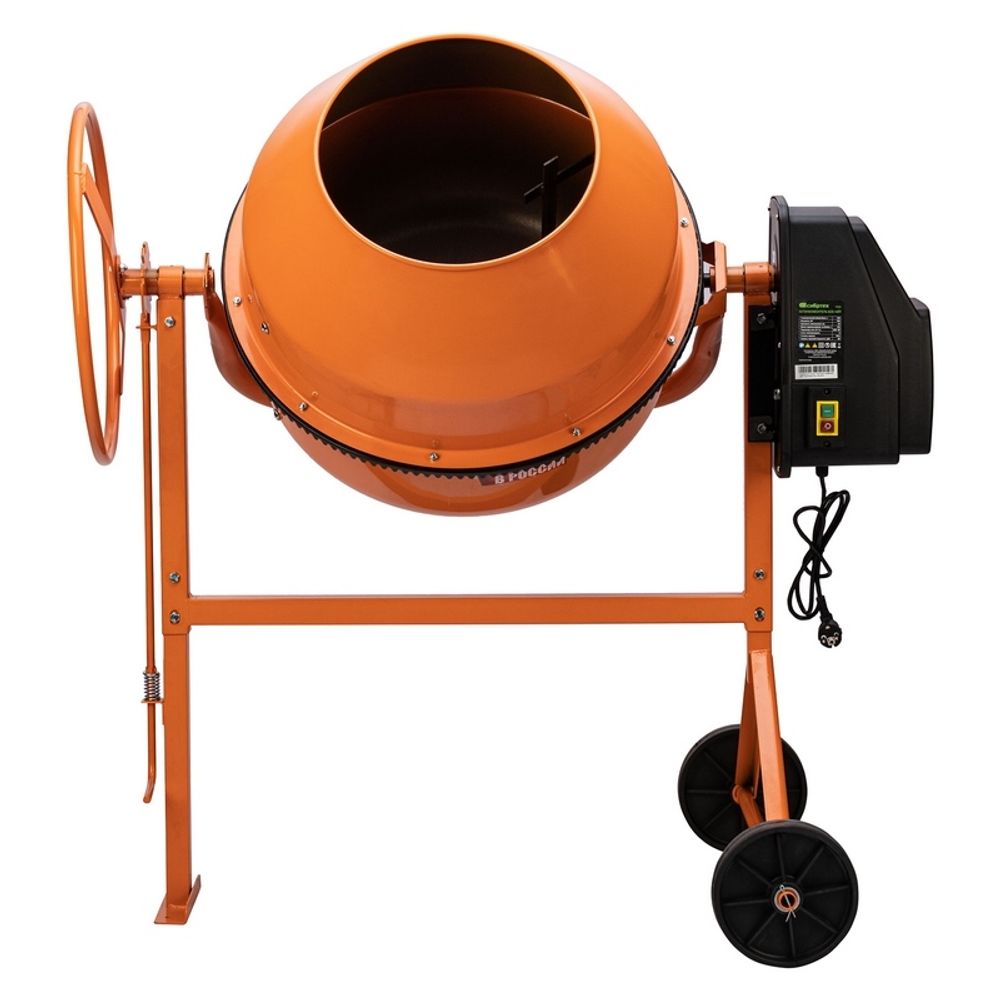 Бетоносмеситель БСЕ-140П, 140 л, 500 Вт, полиамидный венец, Сибртех, 95507