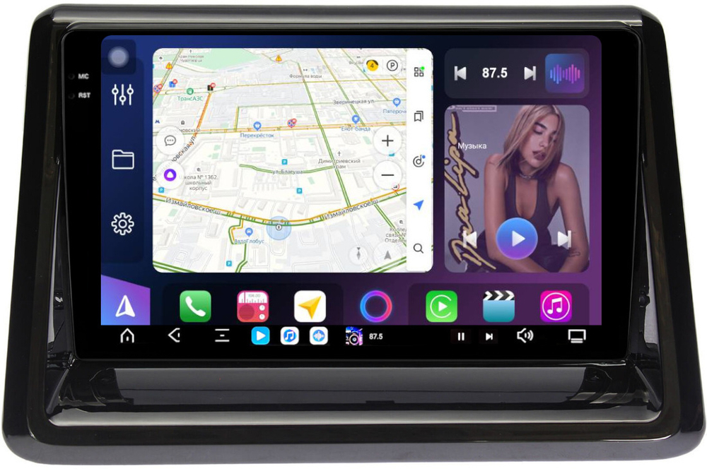 Магнитола для Toyota Noah R80, Voxy, Esqire 2014-2021 - FarCar XXL9-9535 монитор 9.5" 2K QLED на Android 14, TS20, 8+256Гб, CarPlay, 4G SIM-слот