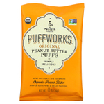 Puffworks, Шарики с арахисовой пастой, оригинальные, 6 пакетиков по 34 г (1,2 унции)