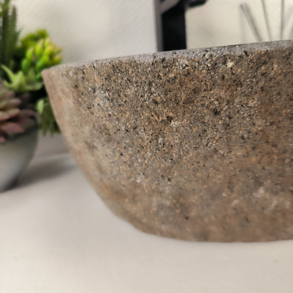 Раковина из речного камня RS-64873 38*36*15 0855