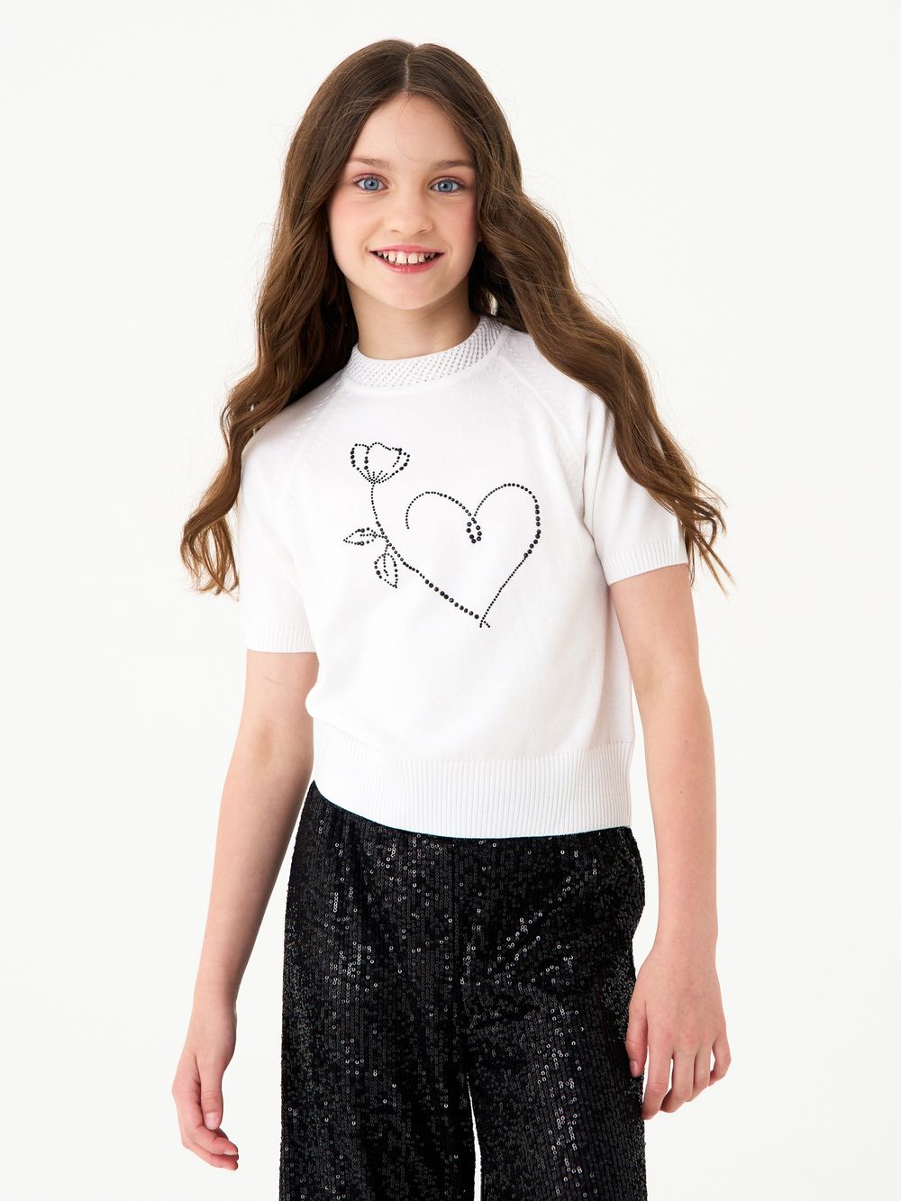 Джемпер для девочки 1408 белый