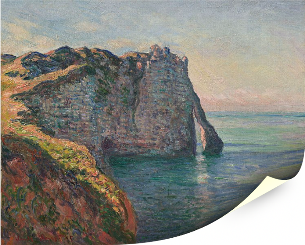"Утес и Порт д'Аваль", Моне, Клод, картина (репродукция) Настене.рф