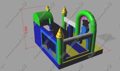 Коммерческий надувной батут "Осьминог"