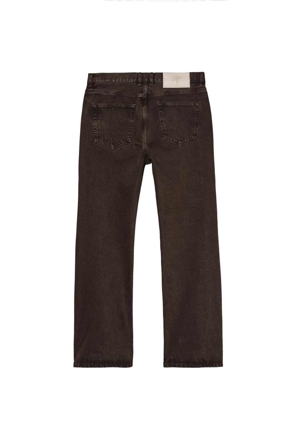 ZARA X BENITO ANTONIO ДЖИНСЫ FLARE FIT, КОРИЧНЕВЫЙ