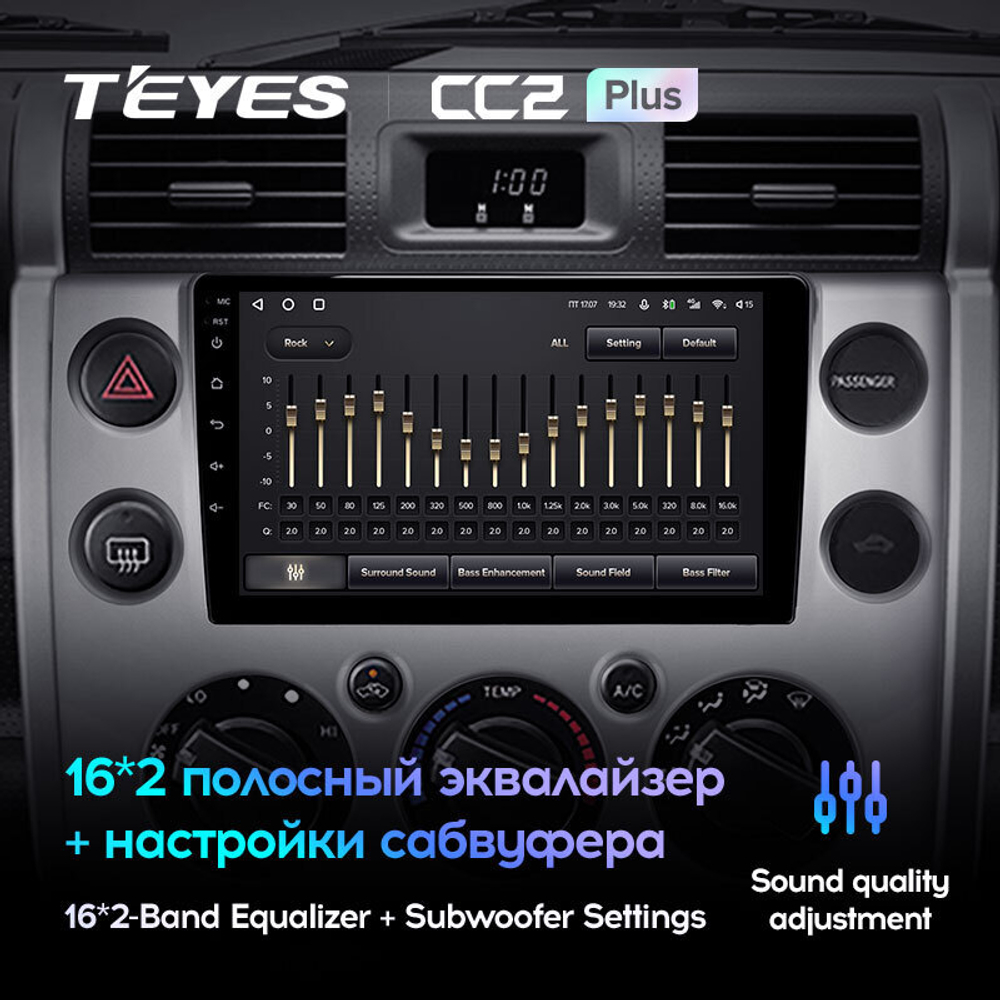 Teyes CC2 Plus 9" для Toyota FJ Cruiser 2006-2020