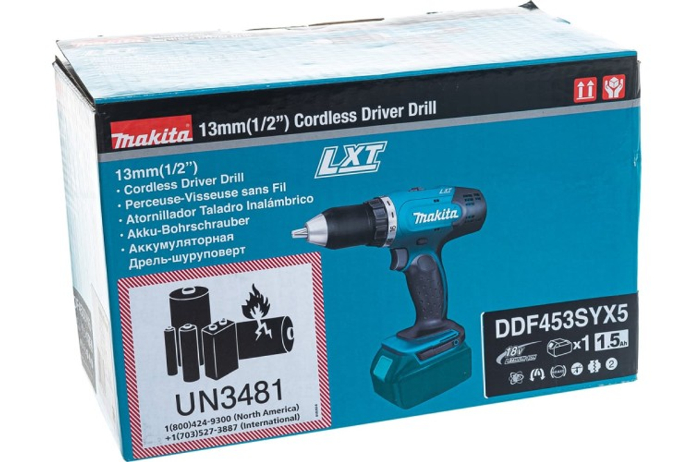 Аккумуляторный шуруповерт MAKITA DDF453SYX5