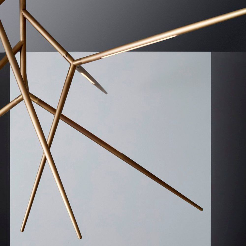 Люстра На Штанге Flask Gold By Imperiumloft