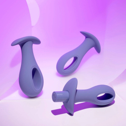 Набор анальных пробок с вибропулей Hole Punch Plug Set