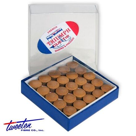 Наклейка для кия Triumph с фиброй ø13мм 50шт.