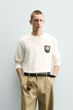 ZARA ФУТБОЛКА С НАШИВКОЙ ENGLAND 66 FIFA WORLD CUP™ FIFA CLASSICS, ЖЕЛТОВАТО-БЕЛЫЙ