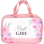 Косметичка универсальная «Best girl», цвет как на фото, 21*31*12см