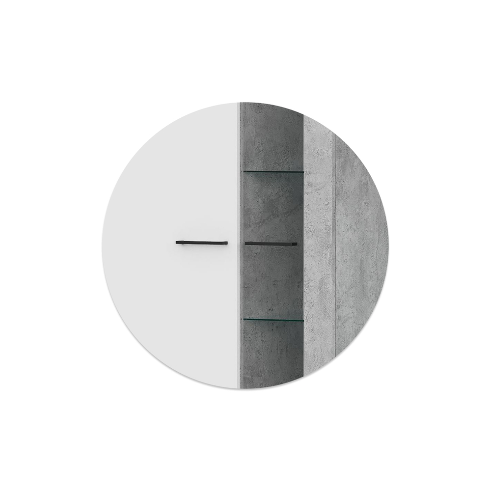 Готовая гостиная Woodville Swede цемент светлый, белый