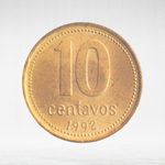 Argentina, 10 Centavos, 1992, XF