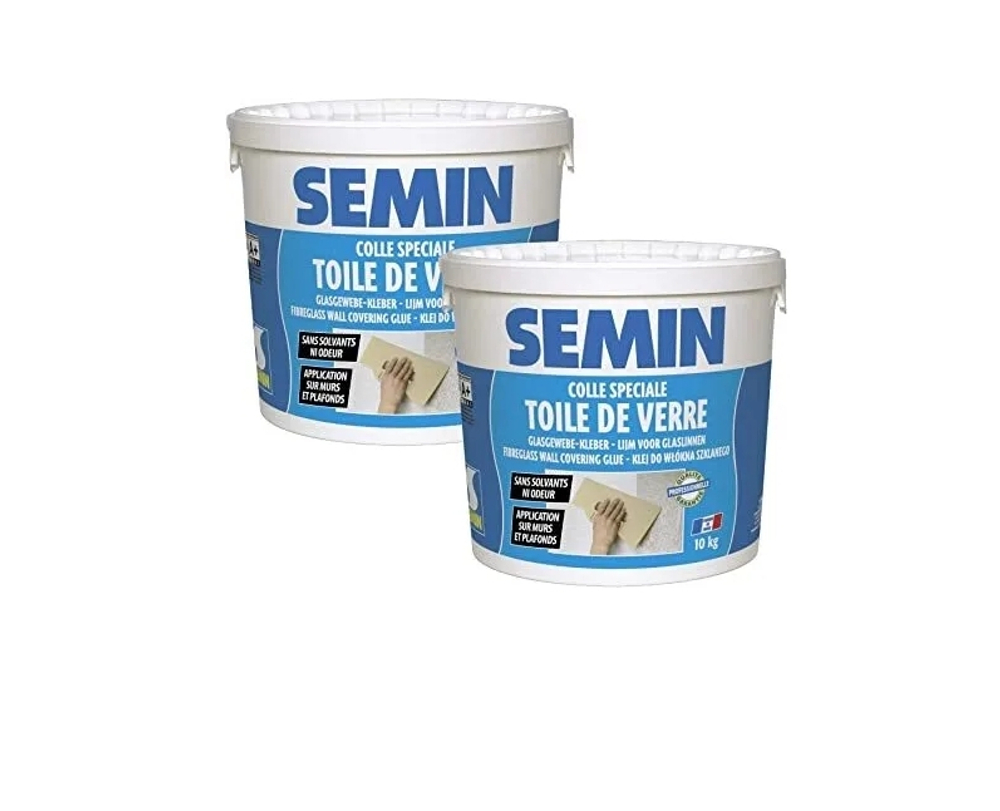 Клей SEMIN COLLE DE VERRE ГОТОВЫЙ для стеклохолста 20кг