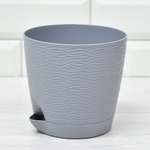 Кашпо Блюз 1,5л, серый жемчуг