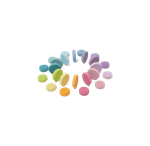 Деревянный сортер "Диски цвета пастель", 24 детали