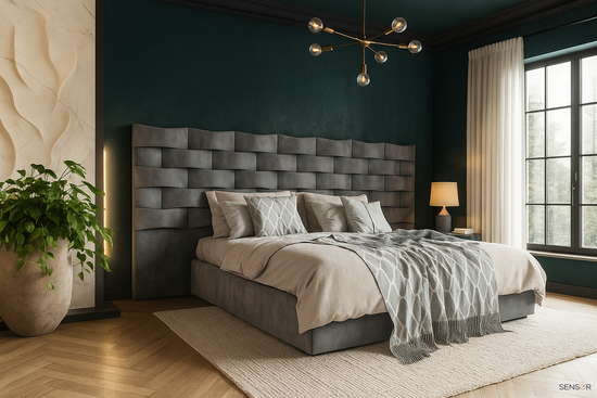 Кровать Fortress с широким изголовьем