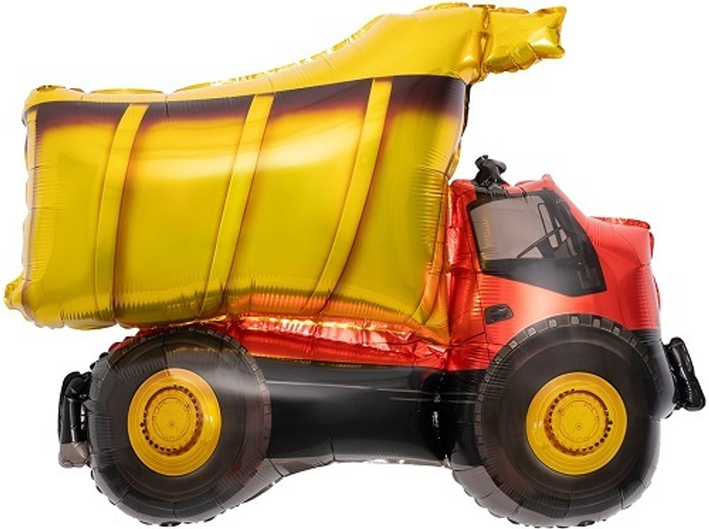 Шар фольга Фигура Самосвал 81см Х 68см с гелием