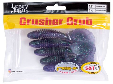 Твистеры съедобные искусственные LJ Pro Series CRUSHER GRUB 3,9in (09.90)/T52 5шт.
