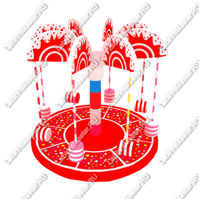 Электрическая карусель детская 4KIDS "Праздник"