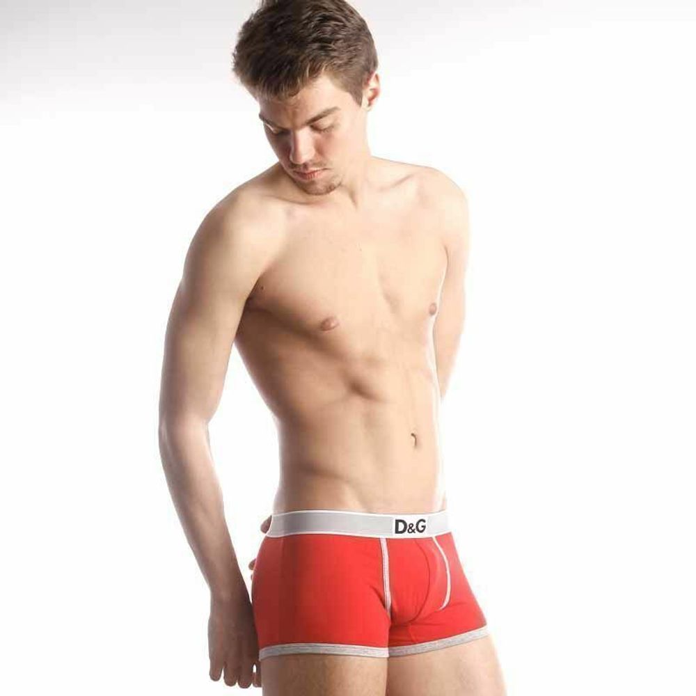 Мужские трусы боксеры красные D&amp;G Red Boxer