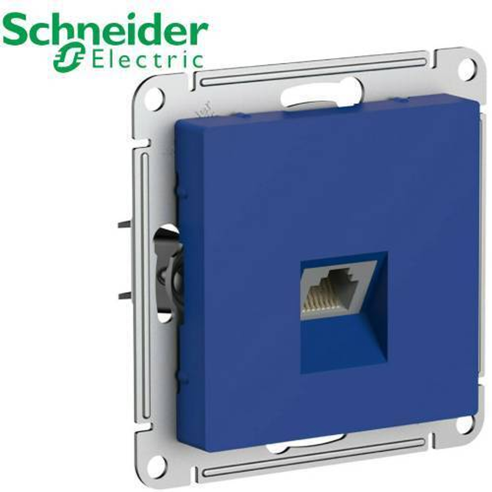 Розетка компьютерная (аквамарин) AtlasDesign Schneider ATN001183