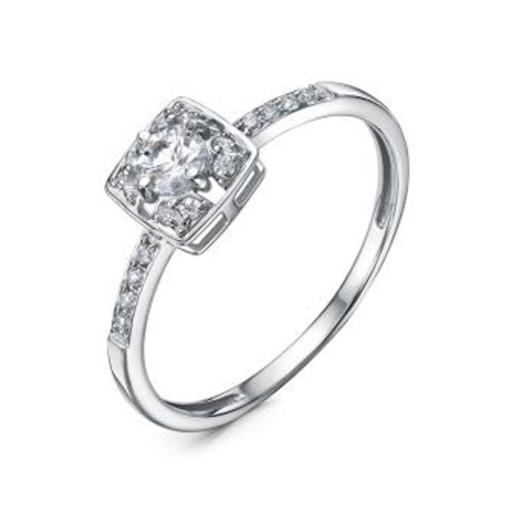 Кольцо из золота с фианитами