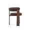 Стул Granite на 3 ножках из коричневого шенилла и массива ясеня в отделке орех