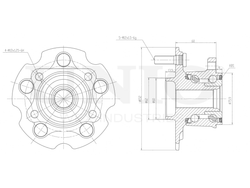 Ступица задняя (с ABS) UNIO HUB-20069
