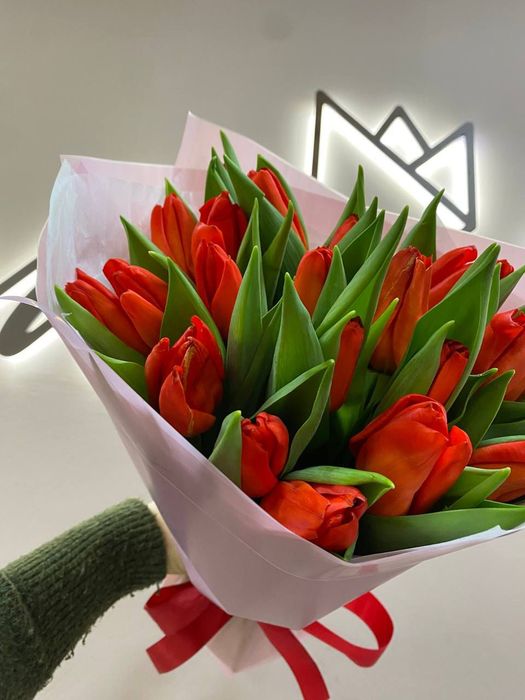 Букет 15 тюльпанов Б-432