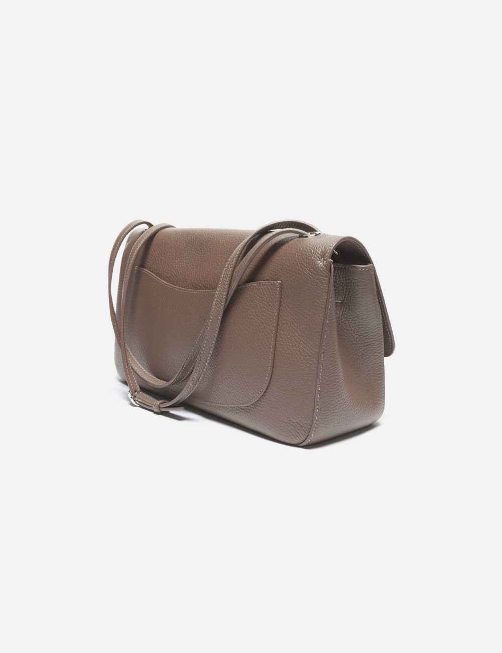 Сумка Chanel Maxi Flapbag Grained Calfskin & Silver Metal "Light Brown"