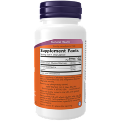 Now Foods Phosphatidyl Serine 100 mg 60 veg capsules, Фосфатидилсерин, Фосфатидил Cерин