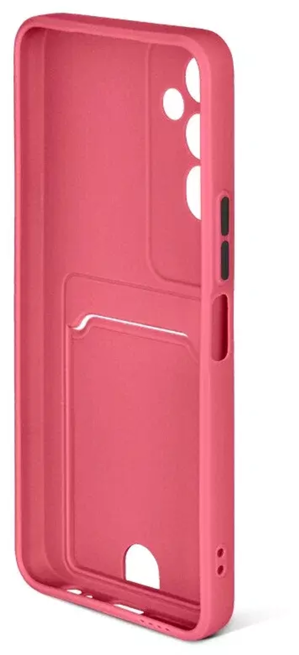 Силиконовый чехол с отделением для карты для Tecno Pova 4 DF (coral)