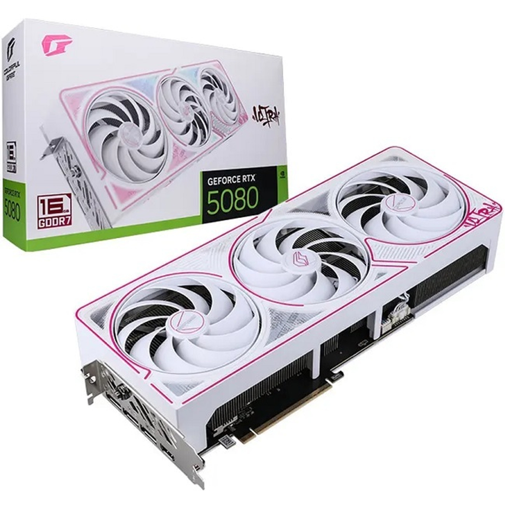 Видеокарта Colorful GeForce RTX 5080 Ultra W OC 16GB-V 16GB (RTX 5080 16GB ULTRA W OC 16GB-V)