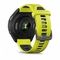 Умные часы Garmin FORERUNNER 965 черные, темно-серый DLC титановый безель, с желто-черным ремешком
