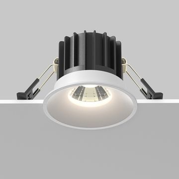 Диммируемый встраиваемый светильник 12W 2200К-4000K  DL058-12W-DTW-W белый Round Downlight Мaytoni