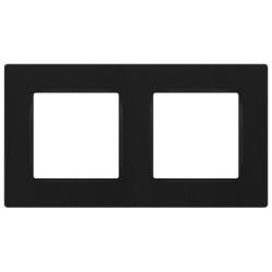 Рамка для розеток и выключателей ЭРА Серия 12 12-5202-05 на 2 поста, Классик, антрацит