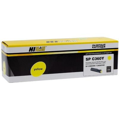 Картридж Hi-Black (HB-SPC360Y) для Ricoh Aficio SPC360DNw/SFNw/SNw/SPC361SFNw, Yellow, 5K (408187)