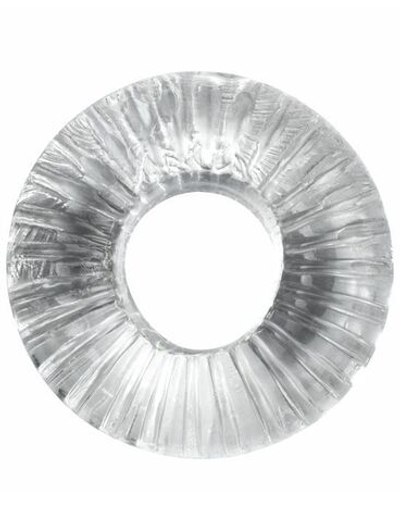 Прозрачное толстое эрекционное кольцо (Цвет: прозрачный)