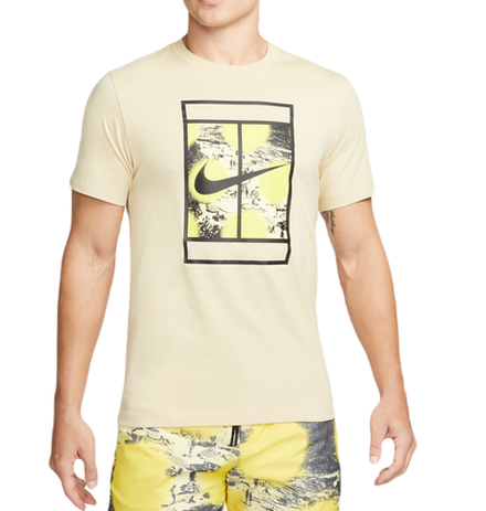 Мужская теннисная футболка Nike Court Tennis T-Shirt - team gold